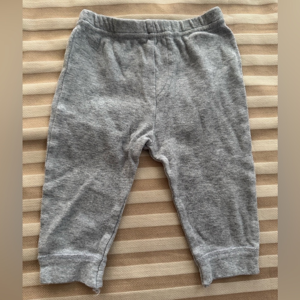 Luvable Friends Gray Sweatpants Soft Cotton Elastic Cuffs